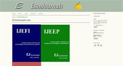 Desktop Screenshot of econjournals.com