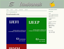 Tablet Screenshot of econjournals.com